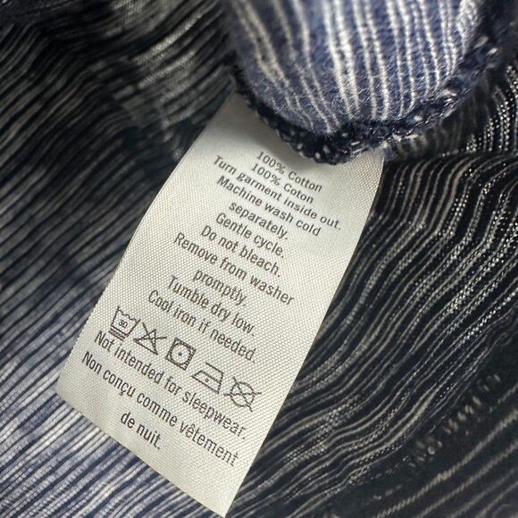 Janie and Jack Boys 4 Stripe Short Sleeve T-Shirt Blue Cotton - Picture 3 of 4